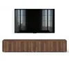 AX LIVING Barvo 2x100 TV Kommode Lowboard Dunkelbraun Produktbild-Vorschau 3