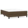 The Living Store Sommier tapissier brun foncé 140x190 cm Voir les images du produit 2