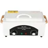 A white high-temperature sterilizer with black controls and a white handle on top. Voir les images du produit