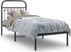 Bettgestell mit Kopfteil Metall Schwarz 80x200 cm Produktbild-Vorschau 2