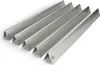 Five silver-colored metal heat shields for a grill, arranged diagonally on a white background. Podgląd zdjęcia produktu