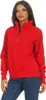 Mivaro Damen Sweatshirt mit halbem Reißverschluss aus Produktbild-Vorschau 2