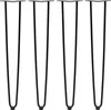 Zelsius 4er Set Hairpin Legs, 71 cm, schwarz, 2 Streben Produktbild-Vorschau 1