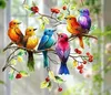 GKA Sonnenfänger 5 bunte Vögel 20 cm Buntglas Lichtfänger Produktbild-Vorschau 2
