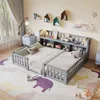 ProximaX Kinderbett 140x200 cm Grau Massivholz mit Produktbild-Vorschau 5
