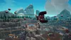 A monster truck performing a stunt in a video game environment. Produktbild-Vorschau