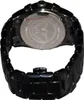 The back of a black ceramic watch with a metal bracelet. Produktbild-Vorschau