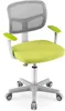 Kinderbürostuhl 360° drehbar grün höhenverstellbar 80-91,5 cm