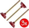 3er Set Pömpel Saugglocke Ausgussreiniger Abflußreiniger Produktbild-Vorschau 1