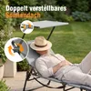 Sonnenliege klappbar mit Gesichtsaussparung – verstellbare Produktbild-Vorschau 4