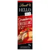 A chocolate bar package with an image of strawberry cheesecake. Podgląd zdjęcia produktu