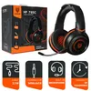 A collage of product packaging and features for a gaming headset. Voir les images du produit