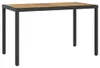 vidaXL Zahradní stůl černo-hnědý 123x60x74 cm z masivního Náhled obrázku produktu 5