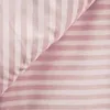 A folded piece of pink and white striped fabric. Produktbild-Vorschau