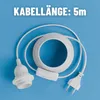 greate Lampenfassung E27 mit Kabel und Schalter weiß 5 Produktbild-Vorschau 2