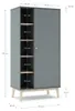 CALICOSY - Armoire 1 porte et 5 niches ouvertes H181 cm - Voir les images du produit 3