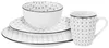 Jídelní servis - 16-dílný - Porcelán - Moderní jídelní Náhled obrázku produktu 2