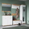 Garderoben-Set 6-teilig mit Garderobenschrank in weiß mit Produktbild-Vorschau 1