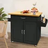 Kuchyňský vozík YARDIN s dřevěnou pracovní deskou, Náhled obrázku produktu 8