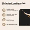 KitchenYeah© Herdabdeckplatte Kuh - Watussi - Schwarz , Produktbild-Vorschau 6