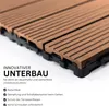 WPC Fliesen 30 x 30 cm Braun 1-5 qm Terrassenfliesen - Produktbild-Vorschau 5