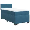 Boxspringbett mit Matratze Dunkelblau 90x200 cm Samt Produktbild-Vorschau 1