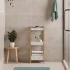 Badregal 'Anun' Standregal mit 3 Ablagekörben 75x28x20 cm Produktbild-Vorschau 3