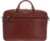 A brown leather briefcase is shown against a white background. Produktbild-Vorschau