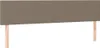 Boxspringbett mit Matratze & LED Taupe 200x200 cm Stoff Produktbild-Vorschau 7