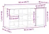 vidaXL Lavice na boty vzhled starého dřeva 102x32x50 cm Náhled obrázku produktu 8