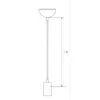Lampenaufhängung, E27 Lampenfassung mit Kabel, 150CM Produktbild-Vorschau 6