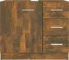 vidaXL Umývadlová skrinka Smoked Oak 63x30x54 cm Materiál Náhľad obrázku produktu 3