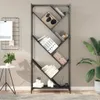 The Living Store Bücherregal Schwarz 79x30x180 cm Produktbild-Vorschau 4