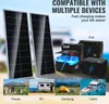 Zestaw paneli słonecznych VEVOR 200W z 2 monokrystalicznymi Podgląd zdjęcia produktu 3