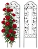 Relaxdays Rankgitter, 2er Set, HxB: 115 x 32 cm, Vintage, Produktbild-Vorschau 1