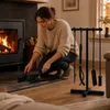 Bauhus Akcesoria do Kominka 5w1 Zestaw Stalowy ze Stojakiem Podgląd zdjęcia produktu 7