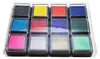 Ministempelkissen 12er Set ca. 2,5 x 2,5 cm Produktbild-Vorschau 3