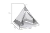 Aga4Kids Dětské Teepee ZigZag Bílý Náhled obrázku produktu 6