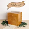 Creative Deco Pudełko Drewniane na Koperty Ślubne Jasny Podgląd zdjęcia produktu 2