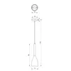 Černá závěsná lampa s dřevěným prvkem Muza NEW 1xE27 15W Náhled obrázku produktu 3