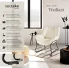 tectake® Sessel Kjeld gepolstert, mit Bouclé-Bezug 73 x 72 Produktbild-Vorschau 2