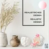 A decorative shelf display with vases and decorative items, with text overlay. Voir les images du produit