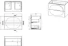 Badezimmer-Hängeschrank - Beige - 80 cm - VUTOMA Produktbild-Vorschau 5