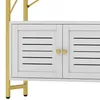 BALCONERA Weiß-Goldenes Bücherregal 5 Etagen - Mit Produktbild-Vorschau 5
