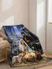 Mikro pluszowy ciepły koc 150x200 cm - Narodziny Jezusa Podgląd zdjęcia produktu 2