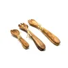Salatbesteck MITTEL, ca. 30 cm, Olivenholz – naturbelassen, Produktbild-Vorschau 5
