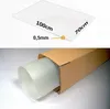 A transparent mat is shown with dimensions, and then a rolled-up mat is shown in a cardboard tube. Náhled obrázku produktu