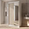 BEAUTYSOFA | Kleiderschrank DONATELLO 100 cm Weiß/Artisan Produktbild-Vorschau 1