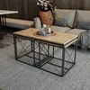 Skye Decor, Defne - sosna atlantycka, zestaw stolików Podgląd zdjęcia produktu 1