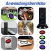 Collage of images showing different applications of a key finder device. Produktbild-Vorschau